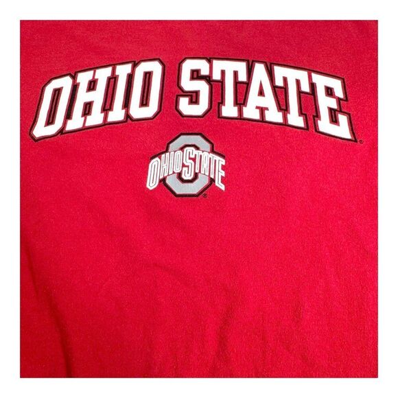 Ohio State Buckeyes Pro Edge T-Shirt M Red Cotton Mens Tee Football Basketball - Picture 2 of 5